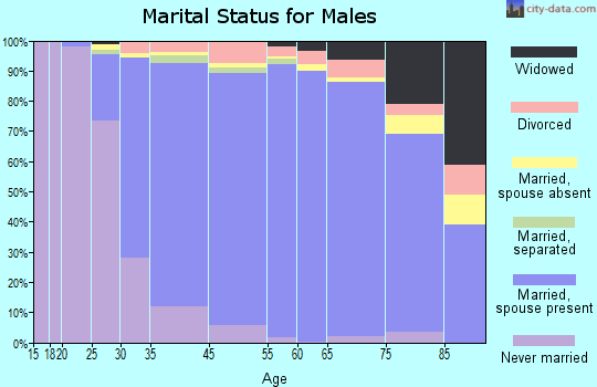 Smithtown marital status for males