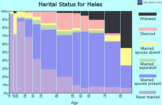 Troy marital status for males
