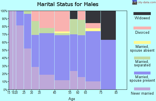 Tupper Lake marital status for males