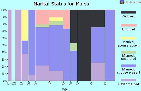 Unionville marital status for males