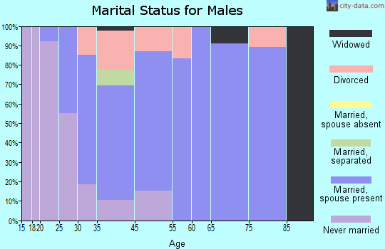 Tontitown marital status for males