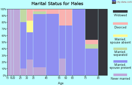 Wampsville marital status for males