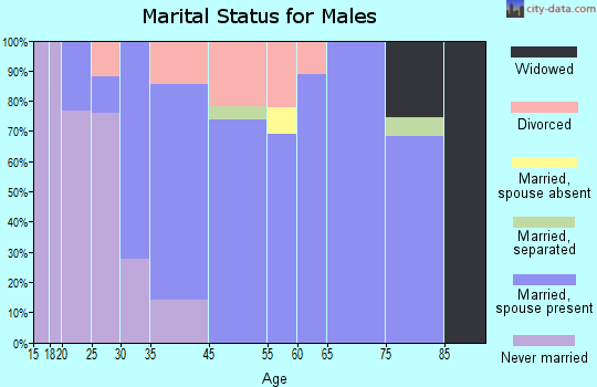 Wayland marital status for males