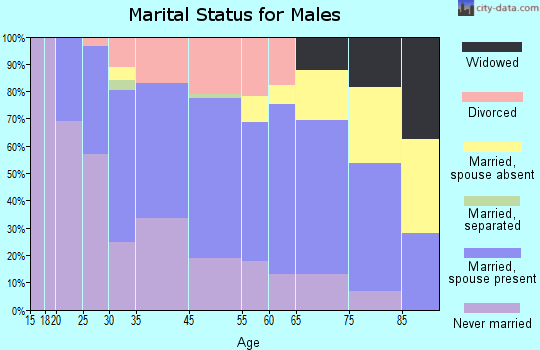 Wellsville marital status for males