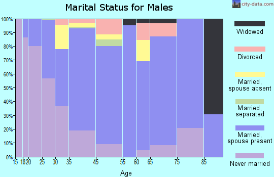West Haverstraw marital status for males