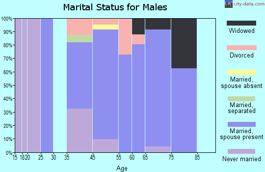 West Hurley marital status for males