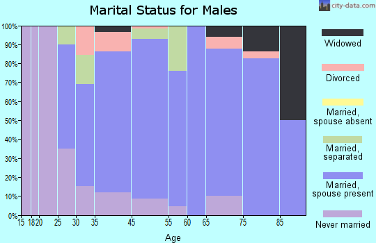 West Winfield marital status for males