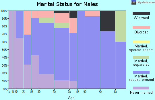 Whitney Point marital status for males