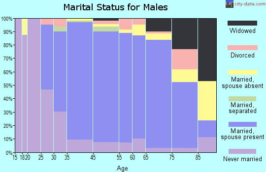 Woodbury marital status for males