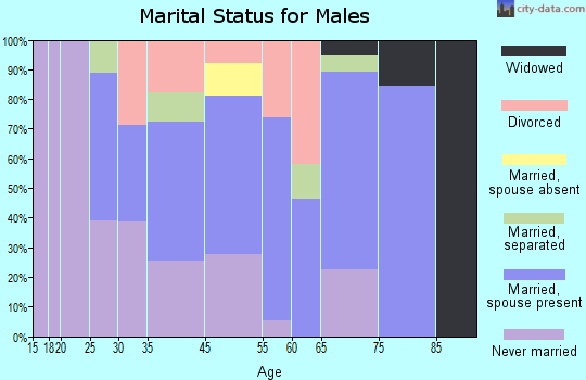 Yorkville marital status for males