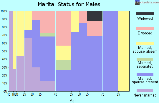 Banner Elk marital status for males