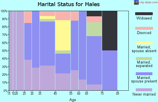 Bayboro marital status for males