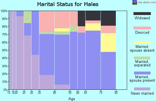 Beulaville marital status for males