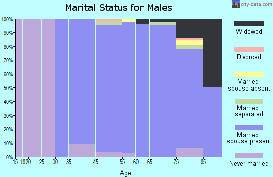 Biltmore Forest marital status for males