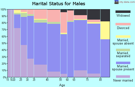 Black Mountain marital status for males