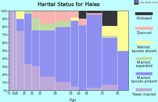 Brevard marital status for males
