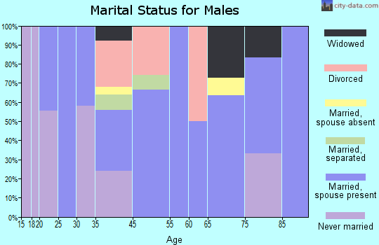 Brookford marital status for males