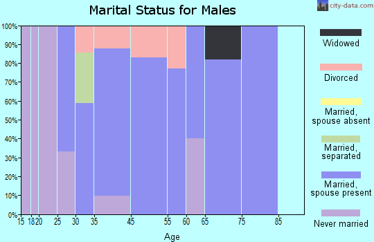 Castle Hayne marital status for males