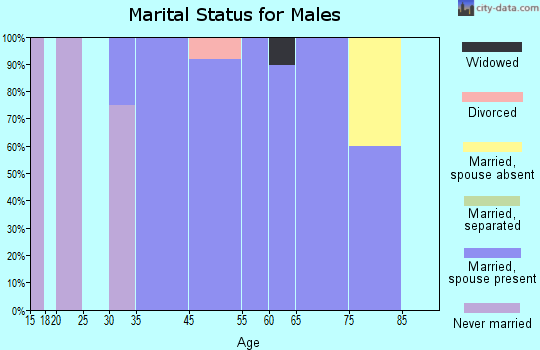 Cedar Rock marital status for males
