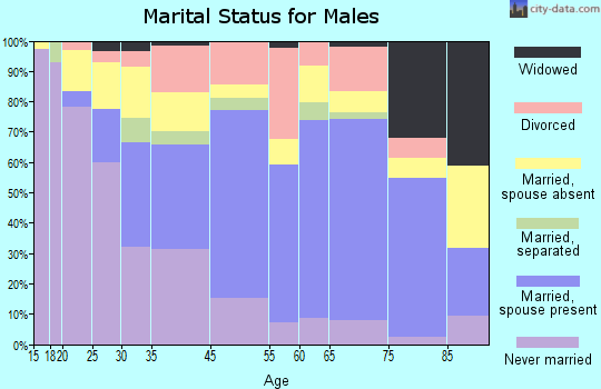 Clinton marital status for males