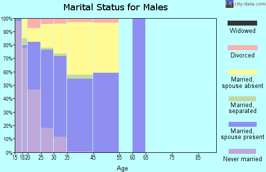 Fort Rucker marital status for males