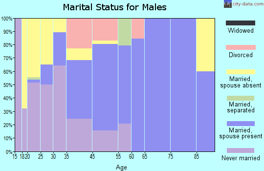 Cullowhee marital status for males