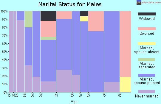 Fairplains marital status for males