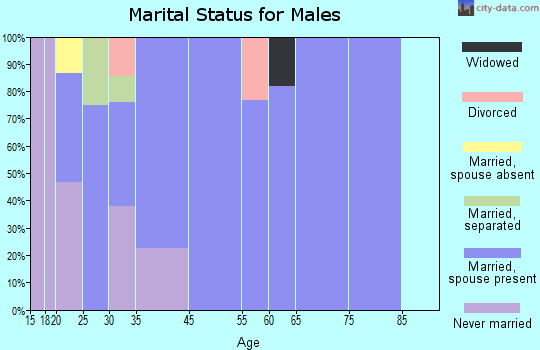 Fallston marital status for males