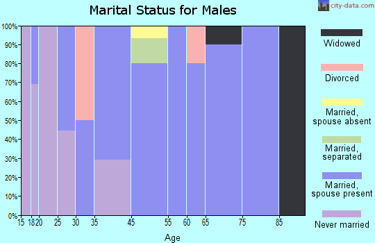 Fountain marital status for males