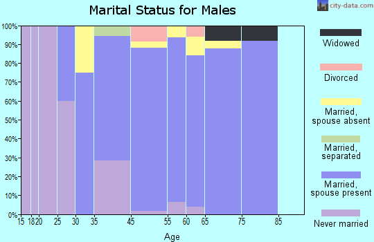 Holden Beach marital status for males