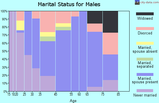 Holly Ridge marital status for males