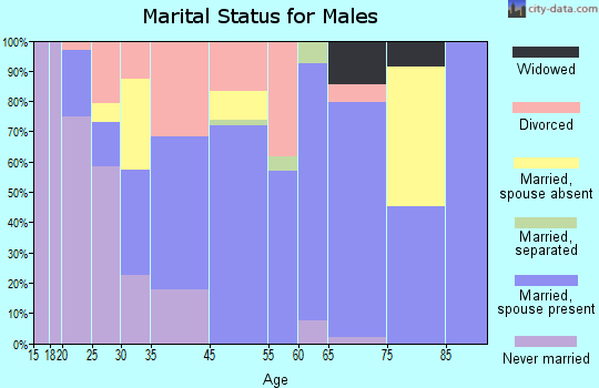 Jefferson marital status for males