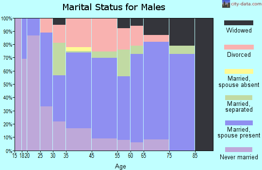 Jonesville marital status for males