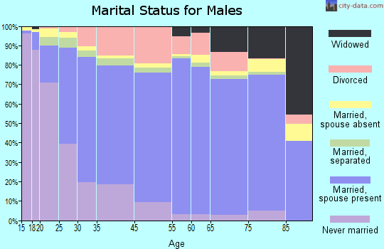Kannapolis marital status for males