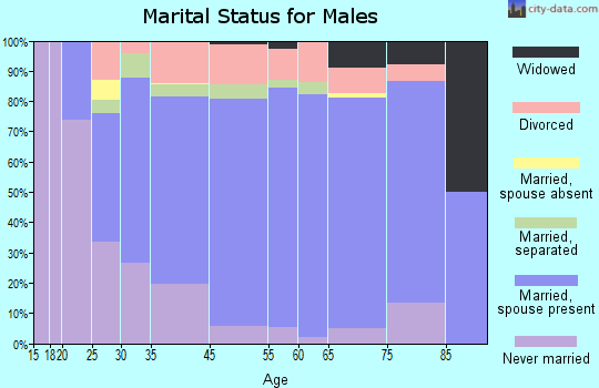 Kitty Hawk marital status for males