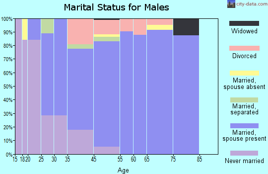 Lake Norman of Catawba marital status for males