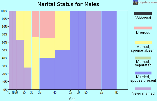 Light Oak marital status for males