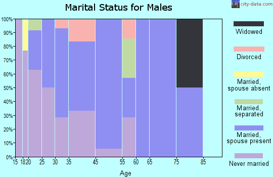 Lilesville marital status for males