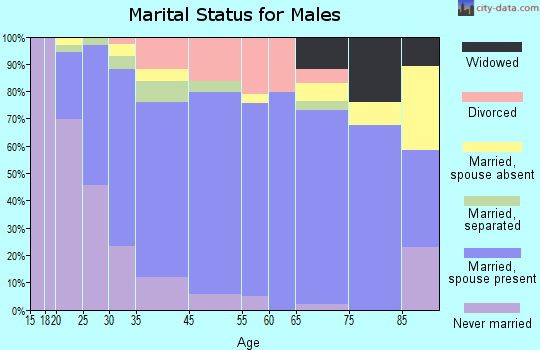 Lincolnton marital status for males