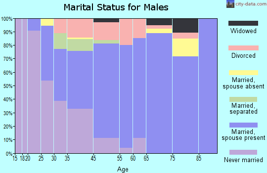Long View marital status for males