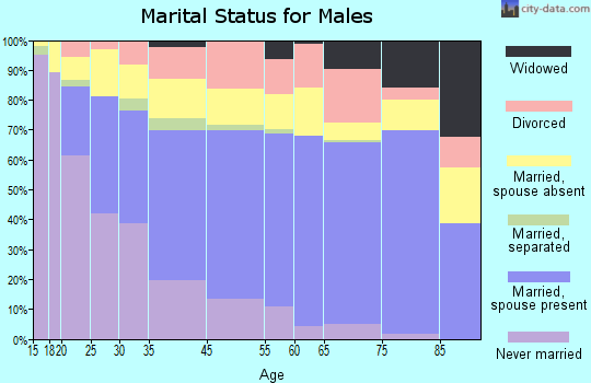 Morganton marital status for males