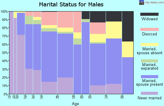 Mount Airy marital status for males