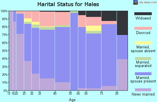 Mount Holly marital status for males