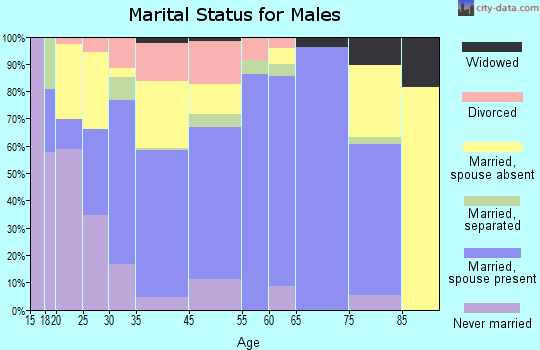Newport marital status for males