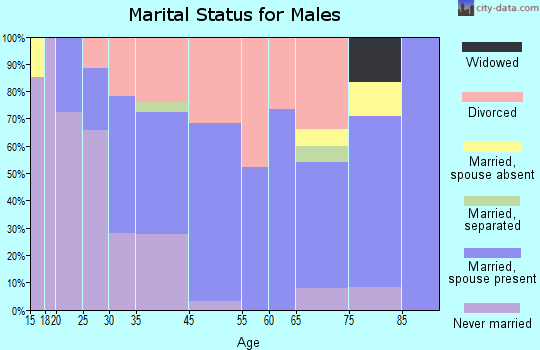 Old Fort marital status for males