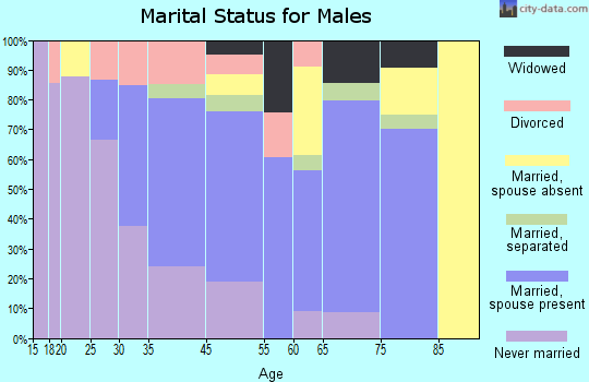 Red Springs marital status for males