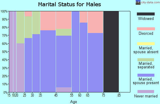 Rhodhiss marital status for males