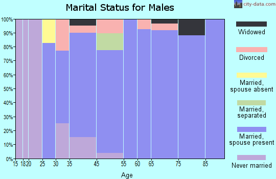 River Bend marital status for males