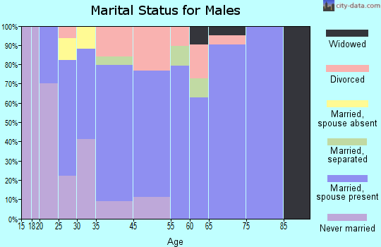 Sneads Ferry marital status for males