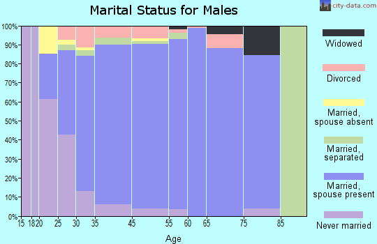 Summerfield marital status for males
